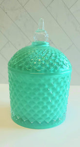 Spire-Turquoise Candle Vessel