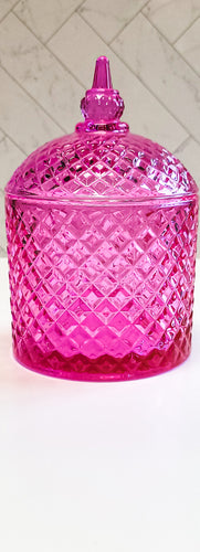 Spire-Pink Candle Vessel
