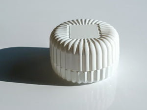 La Femme - White Candle Vessel with Lid