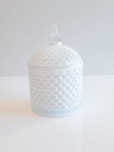 Spire-White Gloss Candle Vessel