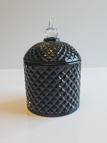 Spire-Black Gloss Candle Vessel