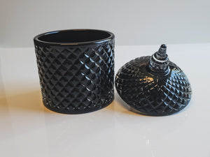 Spire-Black Gloss Candle Vessel