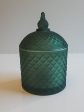 Load image into Gallery viewer, Spire-Frosted Hunter Green Candle Vessel
