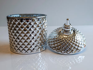 Spire-Silver Candle Vessel