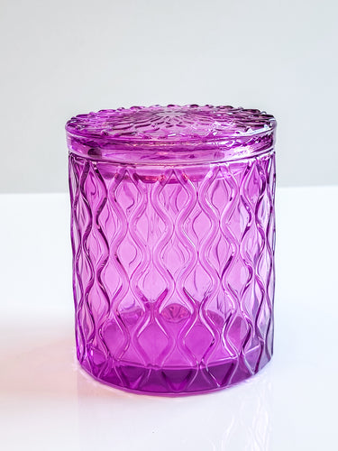 Trellis - Purple Candle Vessel