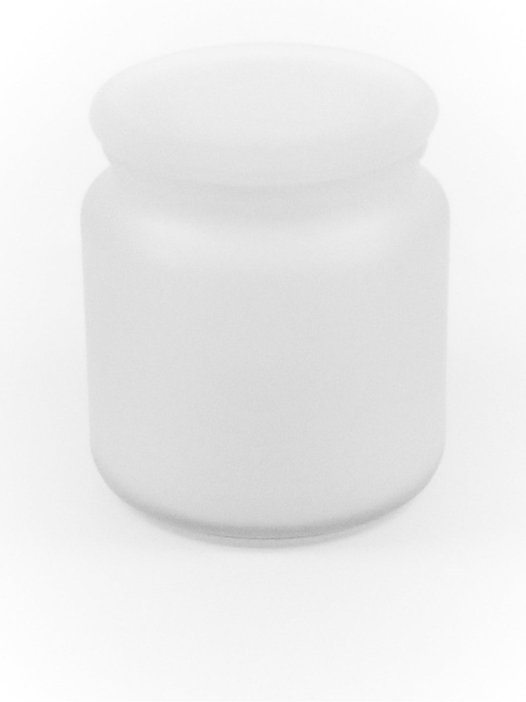 Apotho - Frosted White Candle Vessel